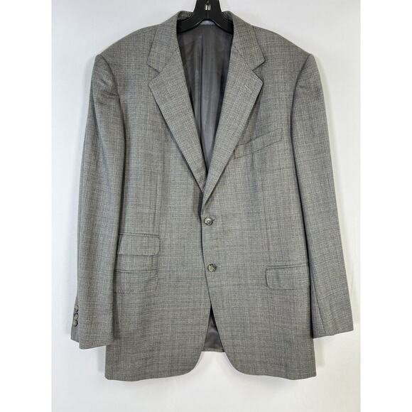 Ermenegildo Zegna Trofeo Blazer Suit Jacket 56 R 100% Wool Made In Italy - Picture 1 of 13